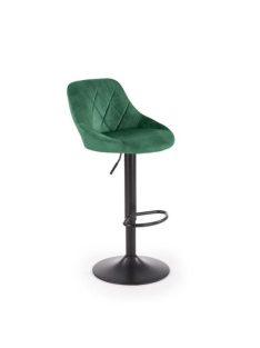 H-101 bárszék sötétzöld - fekete