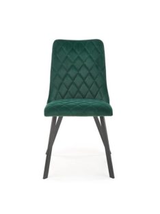 K-450 étkezőszék Sötét zöld bársony szövet