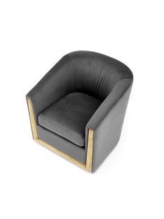 Enrico fotel szürke bársony