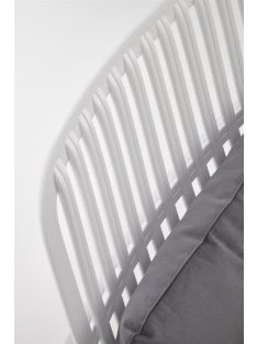 Melby fotel szürke, fehér