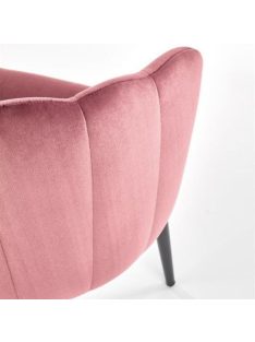 K-386 étkezőszék Rózsaszín bársony szövet