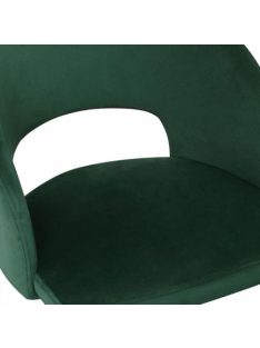 K-455 étkezőszék Sötét zöld bársony szövet