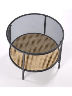 Dakota dohányzóasztal üveg-natúr