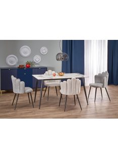 Emilio fehér márvány étkezőasztal 140cm
