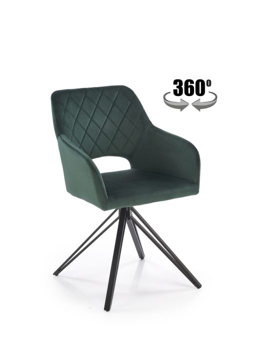 K535 étkezőszék fogatható üléssel sötétzöld