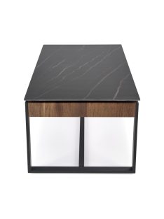 Ramona dohányzóasztal fekete márvány/dió