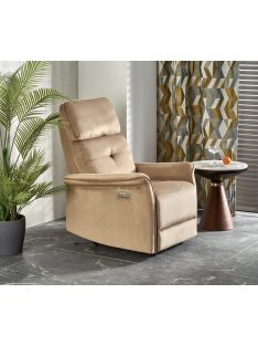 SEMIR bézs fotel elekromos funkcióval
