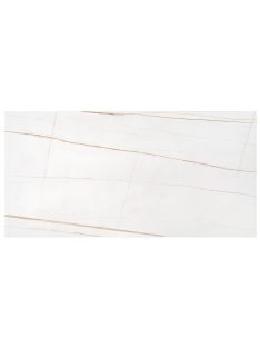   Universe 3 téglalap alakú üveg dohányzóasztal Fehér Márvány - Arany