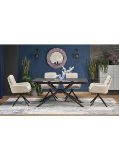 Vitorino bővíthető étkezőasztal fekete 160-220cm