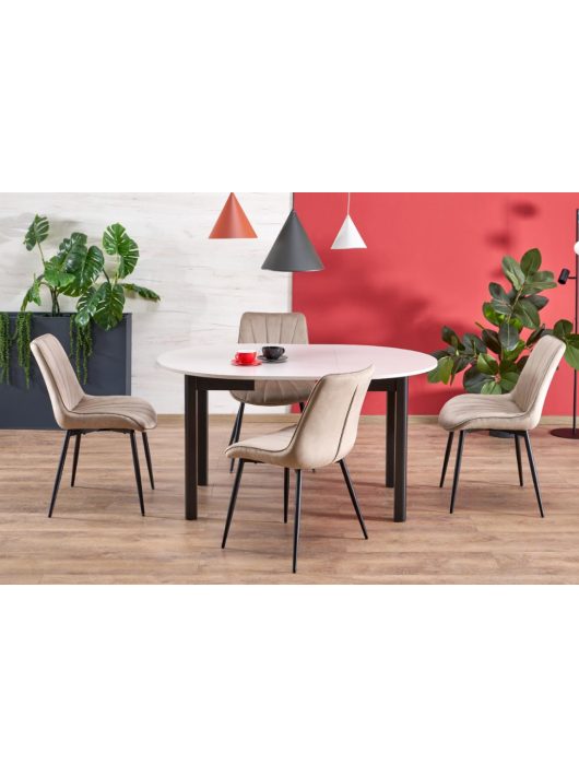 Ringo étkezőasztal kasmír/fekete 102-142cm