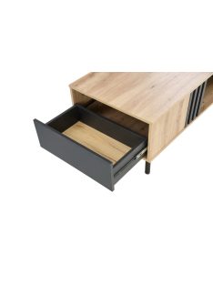 Sonia dohányzóasztal artisan tölgy - fekete