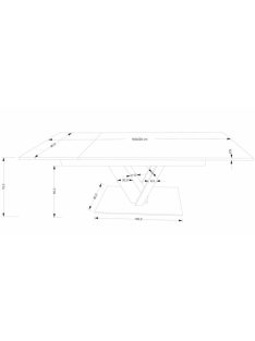 Fanis bővíthető étkezőasztal 160-220 cm