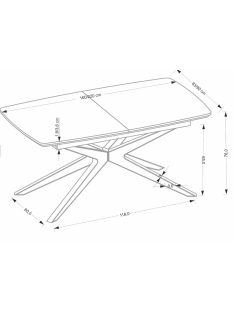 James bővíthető étkezőasztal