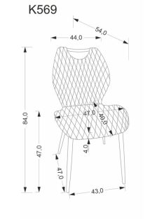 K569 étkezőszék bézs
