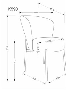 K-590 szék olajzöld